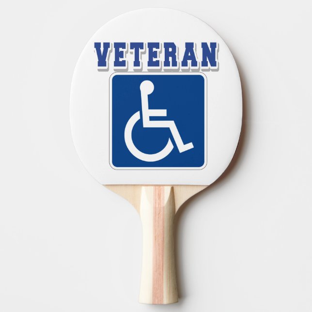 Raquete De Ping Pong Veterano deficiente (Frente)