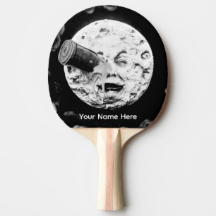 Raquete De Ping Pong Viagem à Lua, Homem da Lua, Filme Mudo, Clássico