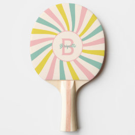 Raquete De Ping Pong 'Vibes de pirulito', retro-personalizado