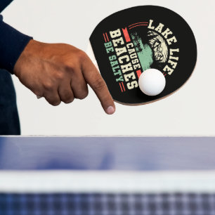 Raquete De Ping Pong Vida no Lago das Montanhas Faz com que as Praias S