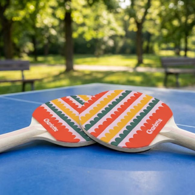 Raquete De Ping Pong Vieiras Ensolaradas (Criador carregado)