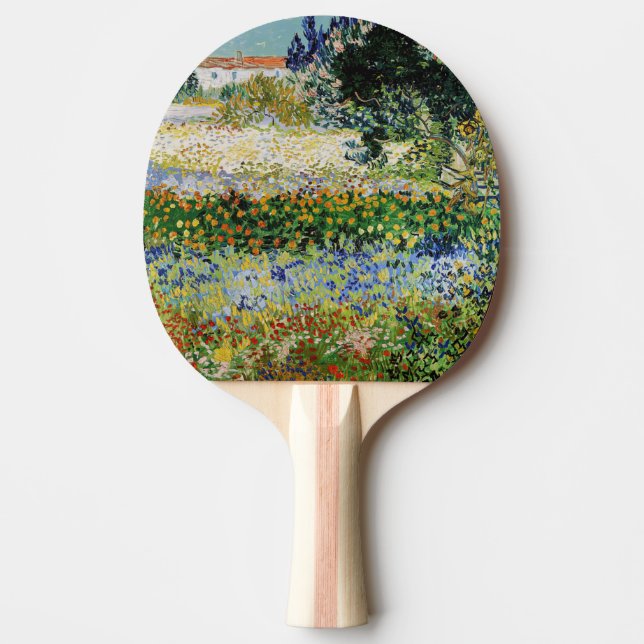 Raquete De Ping Pong Vincent van Gogh - Jardim de Flores (Frente)