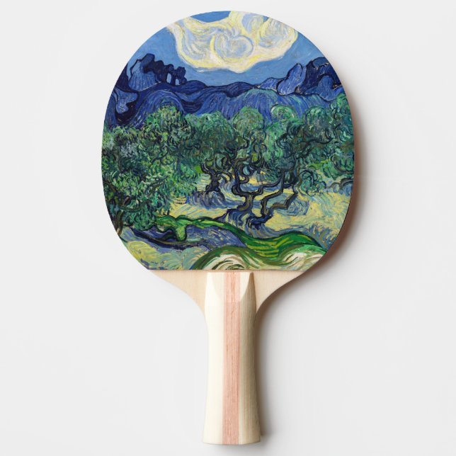 Raquete De Ping Pong Vincent van Gogh - Oliveiras com os Alpilles (Frente)
