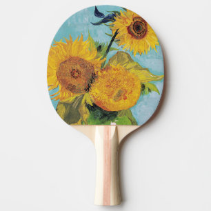 Raquete De Ping Pong Vincent Van Gogh - Três girassóis em um vaso