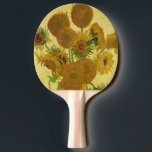 Raquete De Ping Pong Vincent van Gogh - Vase com Quinze Girassóis<br><div class="desc">Vase com Quinze Girassóis / Vase avec quinze Tornesols - Vincent Van Gogh,  agosto de 1888 - Girassóis versão 1888 (F454)</div>