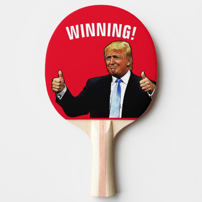 RAQUETE DE PING PONG VINDO! DONALD TRUMP PING PONG PADDLE (Frente)