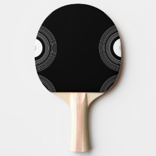 Raquete De Ping Pong Vinil do Lp no preto