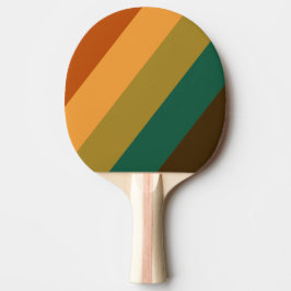 Raquete De Ping Pong Vintage Forest Marsh Bold Striped