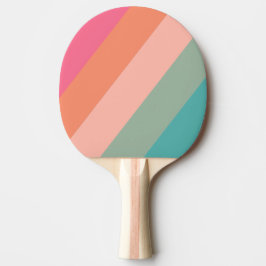 Raquete De Ping Pong Vintage Lilac Charm Bold Striped