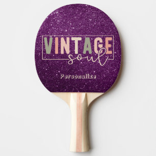 Raquete De Ping Pong Vintage Soul Coca-Coloração Retrorna Largura Roxa
