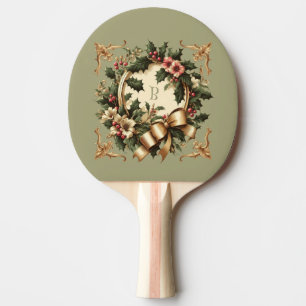 Raquete De Ping Pong Vitoriano/Clássico/Natais vintages