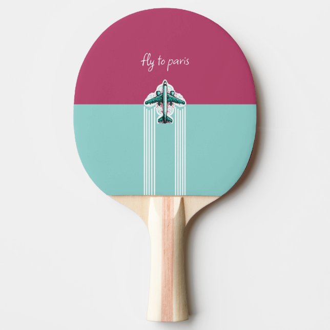 Raquete De Ping Pong Voar para Paris (Frente)