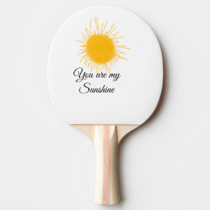 Raquete De Ping Pong você é meu raio solar amarelo alaranjado raios sol