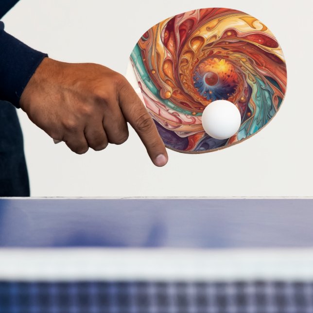 Raquete De Ping Pong Vórtice intergaláctico de Harmonia (Insitu)