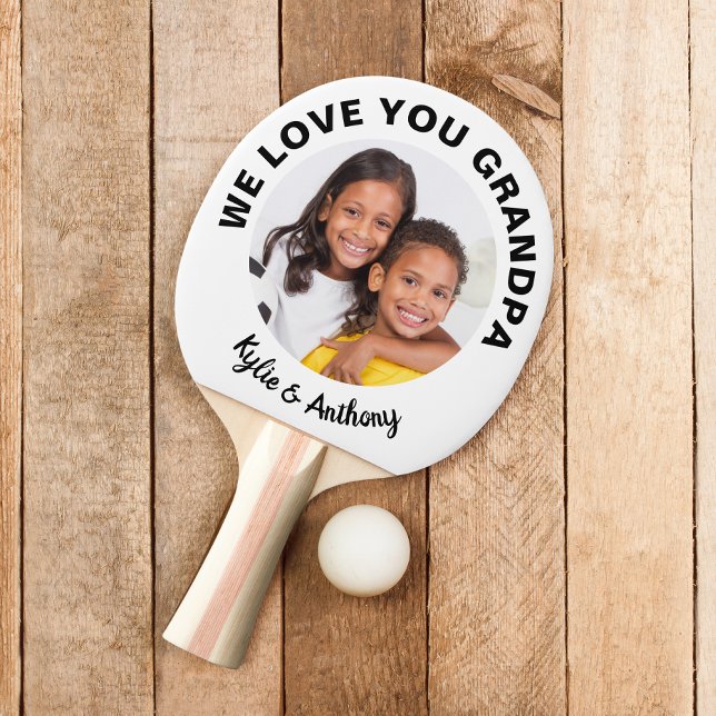 Raquete De Ping Pong Vovô Te Ama Foto (Criador carregado)