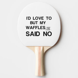 RAQUETE DE PING PONG WAFFLS DISSE NÃO