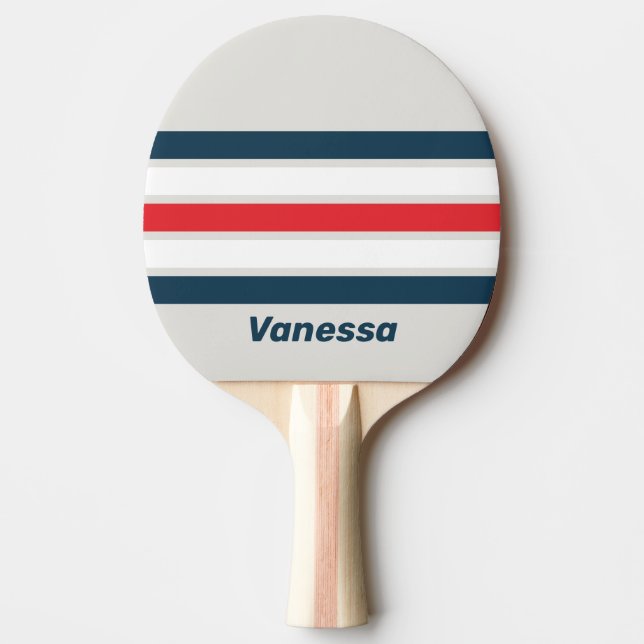 Raquete De Ping Pong Warbird Across Striping with Name (Frente)
