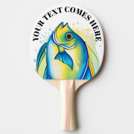 Raquete De Ping Pong Watercolor Series: Angelfish