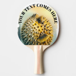 Raquete De Ping Pong Watercolor Series: Blowfish