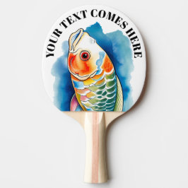 Raquete De Ping Pong Watercolor Series: Koi Fish