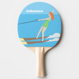Raquete De Ping Pong Waterski, estilo Vintage