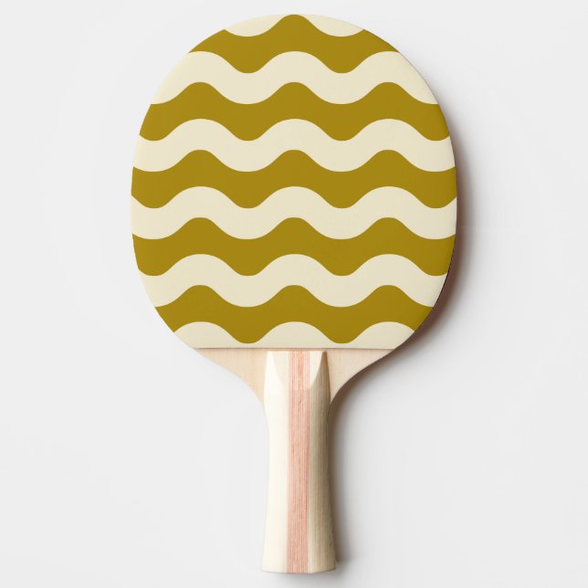 Raquete De Ping Pong Wavy Stripe Desert Sage Color (Frente)