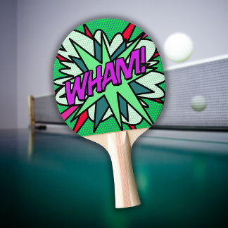 Raquete De Ping Pong WHAM Modern Legal Diversão Comic Book
