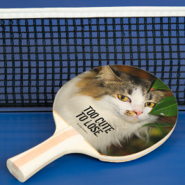 Raquete De Ping Pong Whimsical The Cat and Camellia