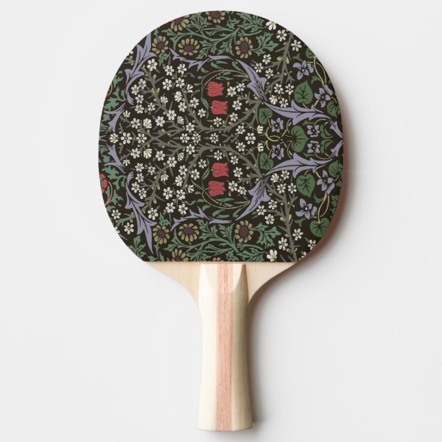 Raquete De Ping Pong William Morris Blackthorn Tapeçaria Floral (Frente)