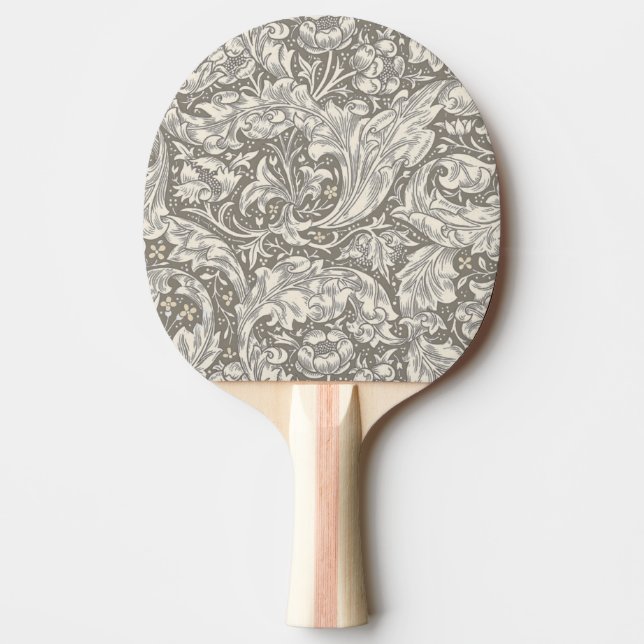 Raquete De Ping Pong William Morris Botão Solteiro Flor Bot (Frente)