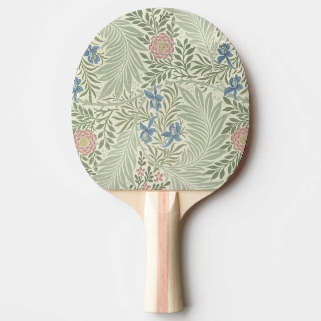 Raquete De Ping Pong William Morris Larkspur Floral Wallpaper (Frente)