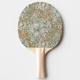 Raquete De Ping Pong William Morris Ouro Lily Blue Dourado Classic