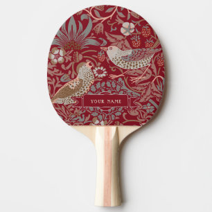 Raquete De Ping Pong William Morris Strawberry Thief Ping Pong Paddle