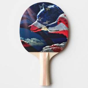 Raquete De Ping Pong Wolf Wolves Full Moon