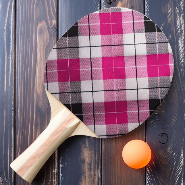 Raquete De Ping Pong Xadrez Cor-de-Rosa Doce (Criador carregado)