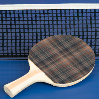 Raquete De Ping Pong Xadrez de Terras Escuras de Madeira