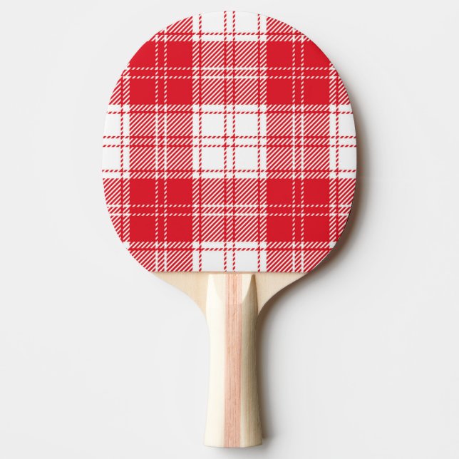 Raquete De Ping Pong Xadrez escocês  (Frente)