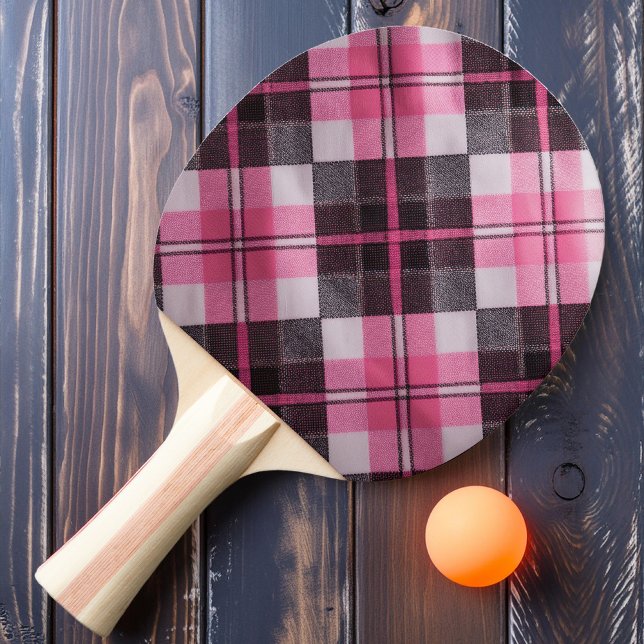 Raquete De Ping Pong Xadrez Rosa Suave (Criador carregado)