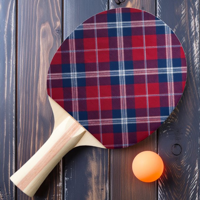 Raquete De Ping Pong Xadrez Vermelho Retro (Criador carregado)