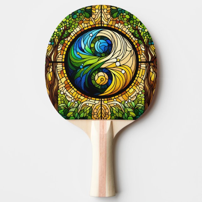 Raquete De Ping Pong Yin Yang Ping Pong Paddle (Frente)