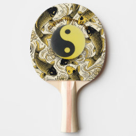 Raquete De Ping Pong Ying Yang, Mesa de Tênis de Mesa Zen, Peixe Koi, A