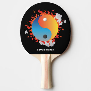 Raquete De Ping Pong Ying Yang Personalizado, Símbolo do Taoísmo Zen, M