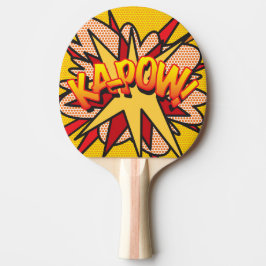 Raquete De Ping Pong ZAP KAPOW Divertido Legal Moderno Quadrinho