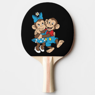 Raquete De Ping Pong Zina e Mimo estão flertando.