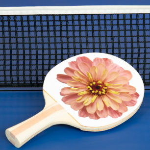 Raquete De Ping Pong Zinnia Floral Flor Natureza Foto 2 Lados Impressão