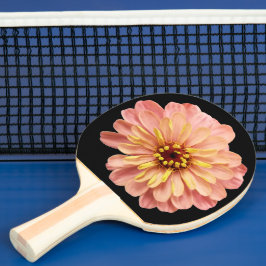 Raquete De Ping Pong Zinnia Floral Flor Natureza Foto 2 Lados Impressão