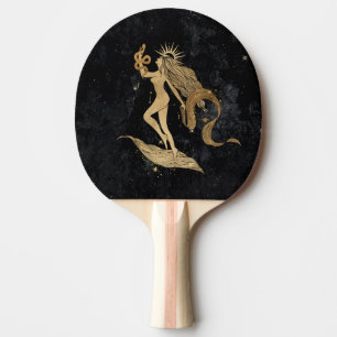 Raquete De Ping Pong Zodiac Goddese Astrologia por Virgem Cósmica Dou