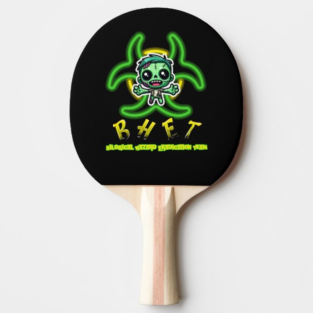 Raquete De Ping Pong Zombie engraçado (Frente)