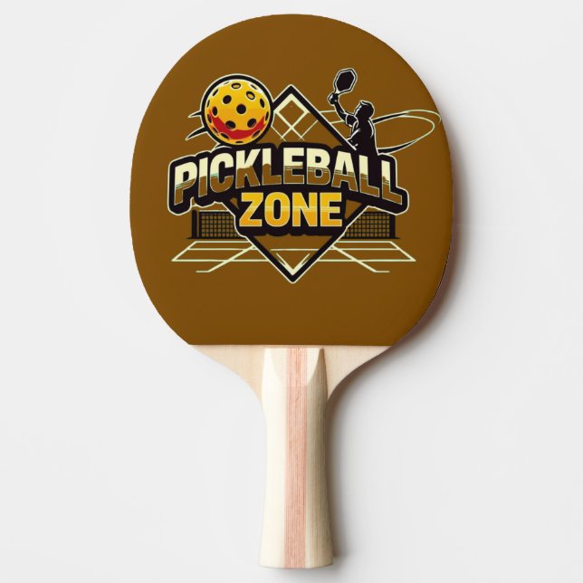 Raquete De Ping Pong Zona de Pickleball - Perfeito para Jogadores Passi (Frente)