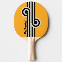 Raquete De Ping Pong Zumbido Retro do Abelhão com Nome